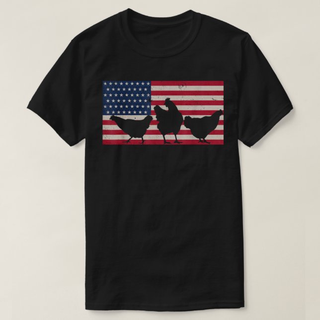 Camiseta Pascua de pollo Regular tu retro Funny de gallo (Diseño del anverso)