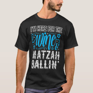 Camiseta Pascua de Seder Jewish Wine & Matzah Ballin'