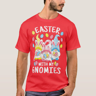 Camiseta Pascua divertida con mis nómadas Feliz Gnome Bu de