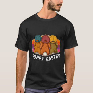 Camiseta Pascua divertida conejito de pascua retro puesta d
