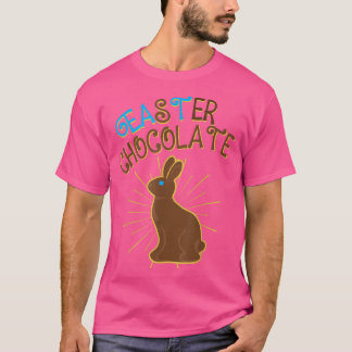 Camiseta Pascua divertida de chocolate de Pascua 