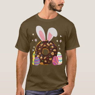 Camiseta Pascua Donut Bunny Ears Huevos dulce postre pastel