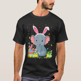 Camiseta Pascua Elephant Bunny Egg Caza Elefante Pascua