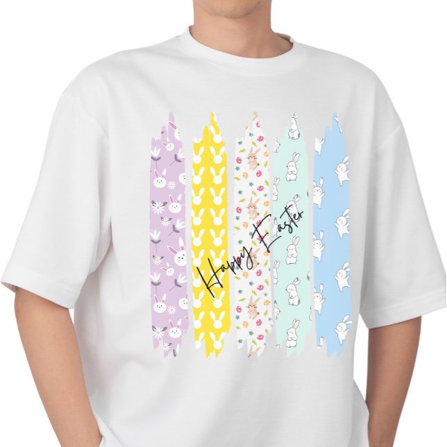 Camiseta Pascua en color pastel de pincel (Subido por el creador)