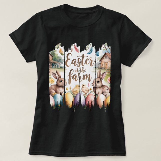 Camiseta Pascua en la granja (Diseño del anverso)