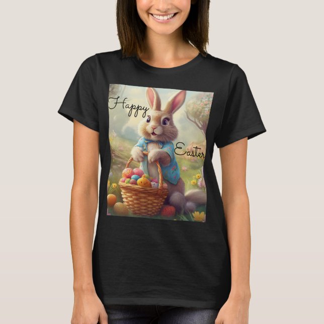 Camiseta Pascua encantada - Conejito caprichoso (Anverso)