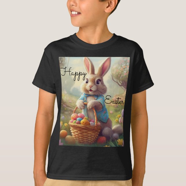 Camiseta Pascua encantada - Conejito caprichoso (Anverso)
