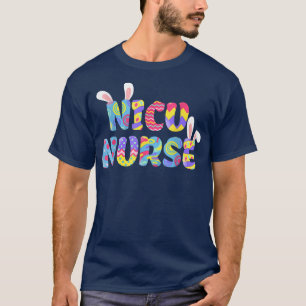 Camiseta Pascua Enfermera de NICU Aburrido conejito feliz h
