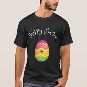 Camiseta Pascua feliz para hombres gay con huevo de Pascua 