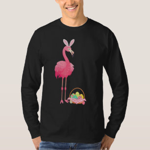 Camiseta Pascua Flamingo Pascua Bunny Egny Cesta Funny Este