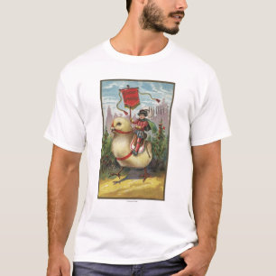 Camiseta Pascua GreetingsPrince encima de un polluelo