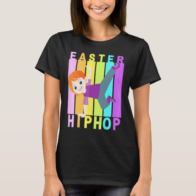 Camiseta Pascua Hip Hop Dance Love Dab Holiday Divertidos n (Anverso)