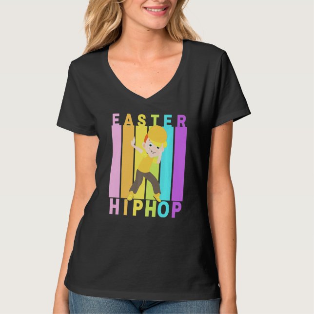 Camiseta Pascua Hip Hop Dance Love Dab Holiday Divertidos n (Anverso)