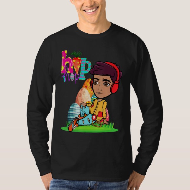 Camiseta Pascua Hip Hop Dance Love Dab Holiday Niños de vac (Anverso)