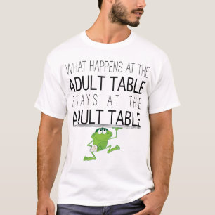 Camiseta Pascua "La mesa de adultos "Camiseta básica mascu