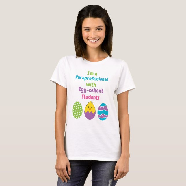 Camiseta Pascua linda personalizada personalizado (Anverso completo)