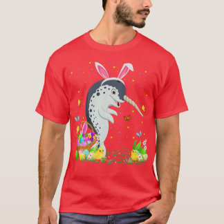 Camiseta Pascua Narwhal Fish Bunny Egg Hunting Narwhal East
