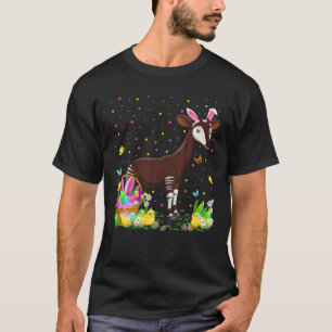 Camiseta Pascua Okapi Caza de huevos para conejo Okapi Domi