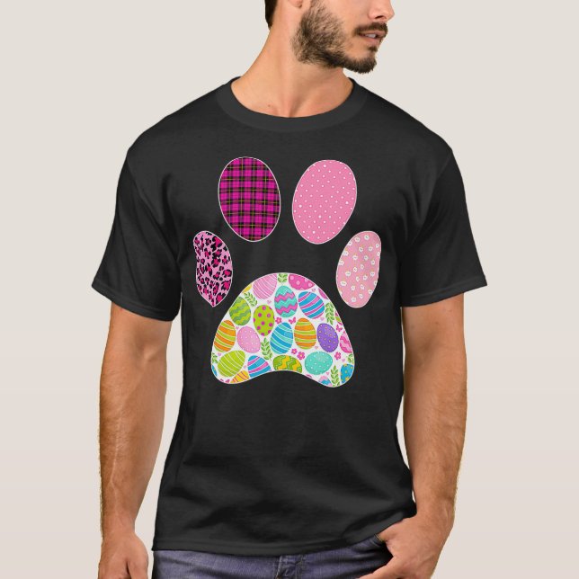 Camiseta Pascua Pascua de gatos de pascua de perro de leopa (Anverso)