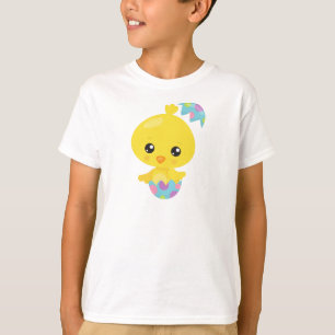 Camiseta Pascua, pollo picado, pollo bebé, huevos de Pascua