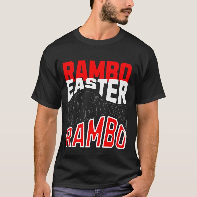 Camiseta Pascua Rambo. (Anverso)