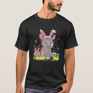 Camiseta Pascua Rhino Bunny Egg Caza Rinoceronte Domingo de
