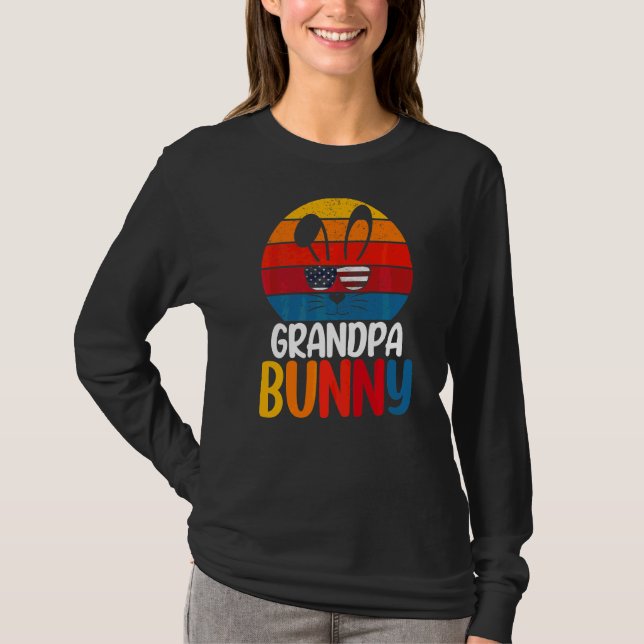 Camiseta Pascua, soy el conejo del abuelo para la familia m (Anverso)