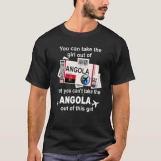 Camiseta Pase de Abordar Angola Chica de Angola Angola