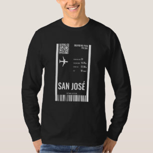 Camiseta Pase de abordar de San José Costa Rica Boleto de a