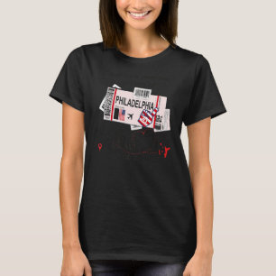 Camiseta Pase de embarque de Philadelphia Chica Filadelfia