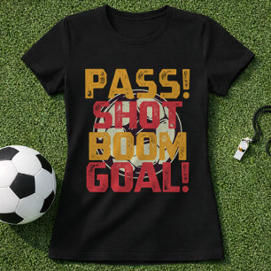 Camiseta Pase Disparo Explosión Gol Partido de Fútbol Hype