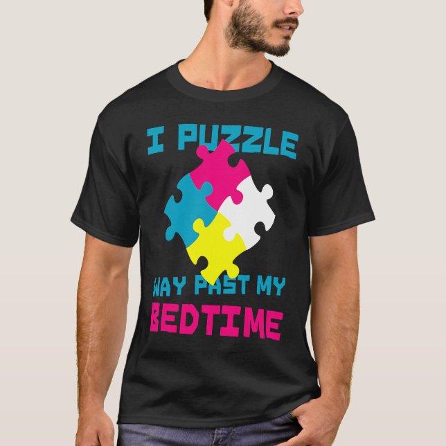 Camiseta Pasé la época de mi cama con rompecabezas (Anverso)