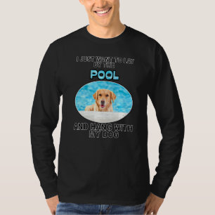 Camiseta Pase Por El Piscina Y Coloca W Golden Retriever