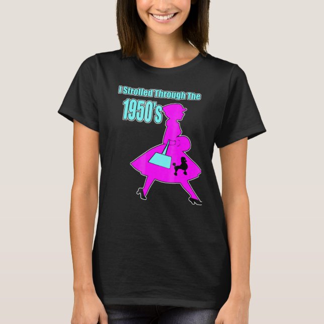 Camiseta Pasé por la parte 50 del Poodle Skirt de los años  (Anverso)
