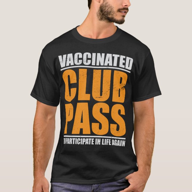 Camiseta Pase Vacunado De Club Para Participar De Nuevo En  (Anverso)