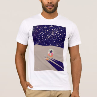 Camiseta Paseador de Perros en la Luna