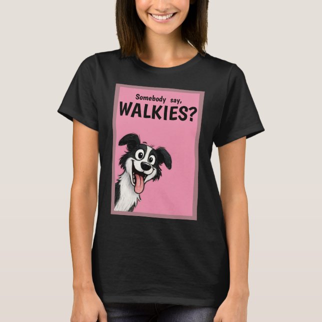 Camiseta Paseando al perro  (Anverso)