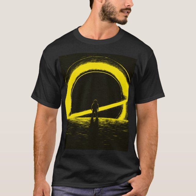 Camiseta Paseando Cerca Del Agujero Negro (Anverso)