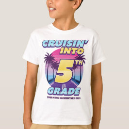 Camiseta Paseando de vuelta a la escuela 5to grado
