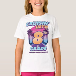 Camiseta Paseando de vuelta a la escuela Chica de 8º grado