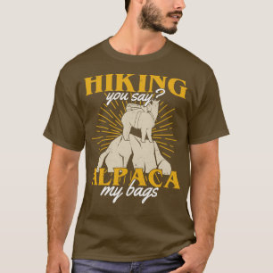 Camiseta Paseando por Alpaca Mis Bolsas Regalo de Senderism
