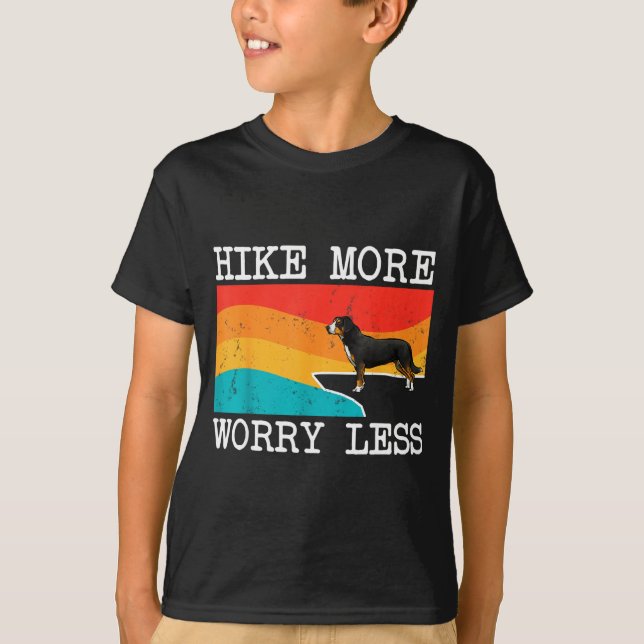 Camiseta Pasear más preocuparse menos entlebucher mountain  (Anverso)