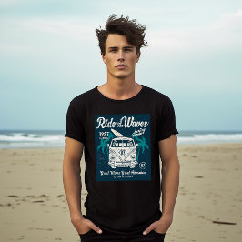 Camiseta Pasear Por El Surf Retro De Las Olas