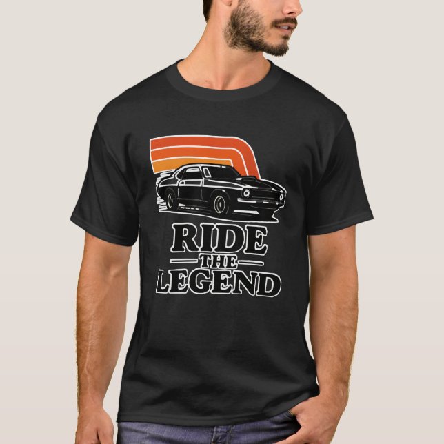 Camiseta Pasear Por El Tee De Auto Clásico De Leyenda (Anverso)