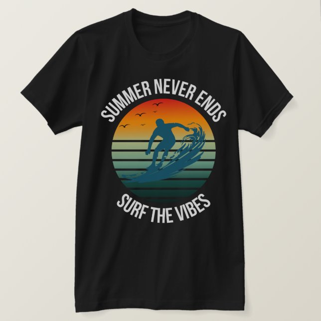Camiseta "Pasear por la ola de verano" (Anverso del diseño)