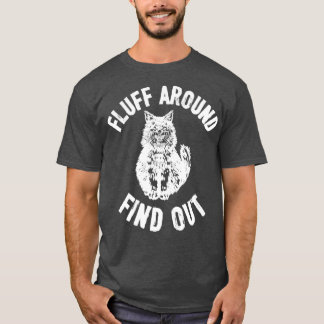 Camiseta pasear y encontrar gato gracioso