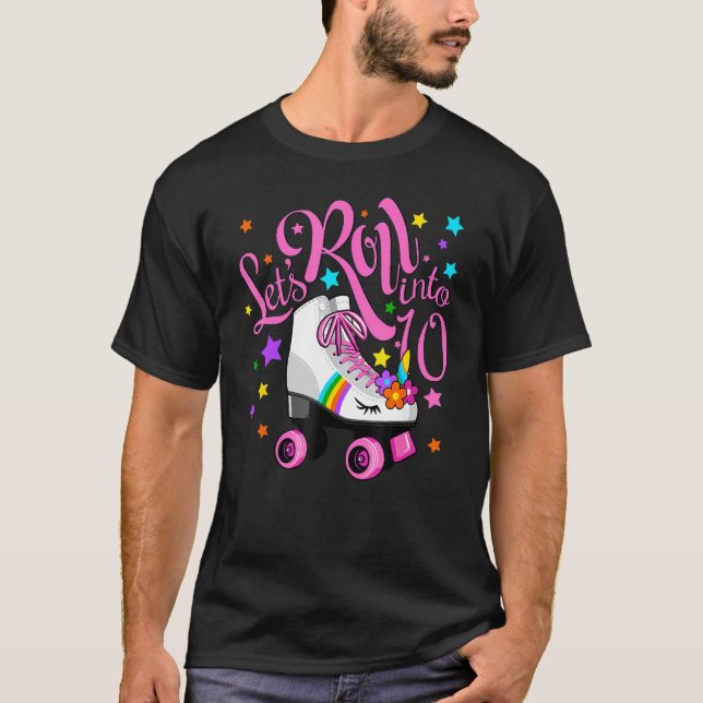 Camiseta Pasemos a los 10 años del patinaje unicornio (Anverso)