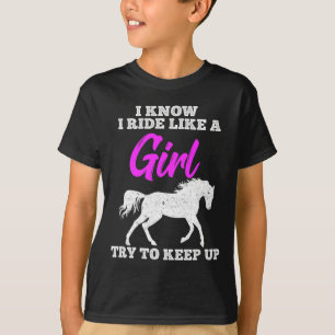 Camiseta Paseo A Caballo Como Chica Sigue Con Regalo A Caba