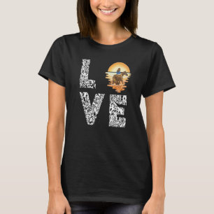 Camiseta Paseo a Caballo Puestas de Sol Amor Caballo Jinete