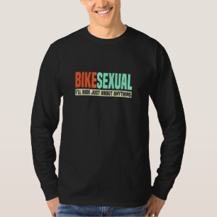 Camiseta Paseo Bikesexual Casi Todo Adulto Ciclista